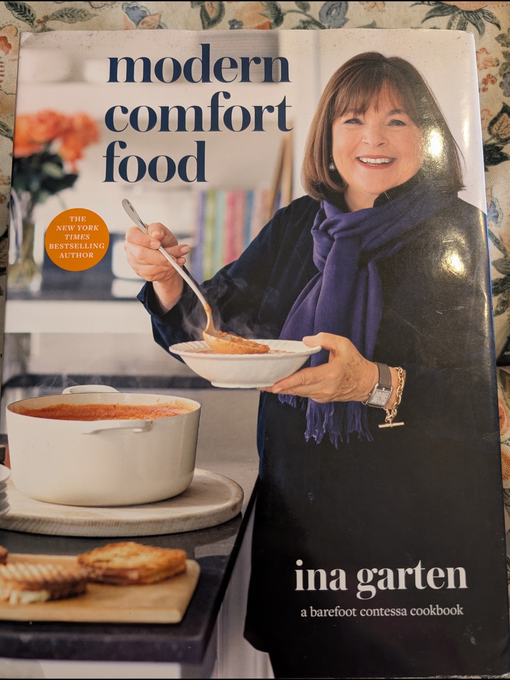 Ina Garten Modern Comfort Food Cookbook - Navy Blue Cover